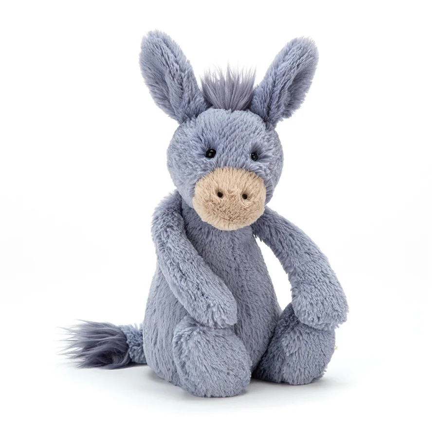 Jellycat bamse, Bashful Æsel - 31 cm