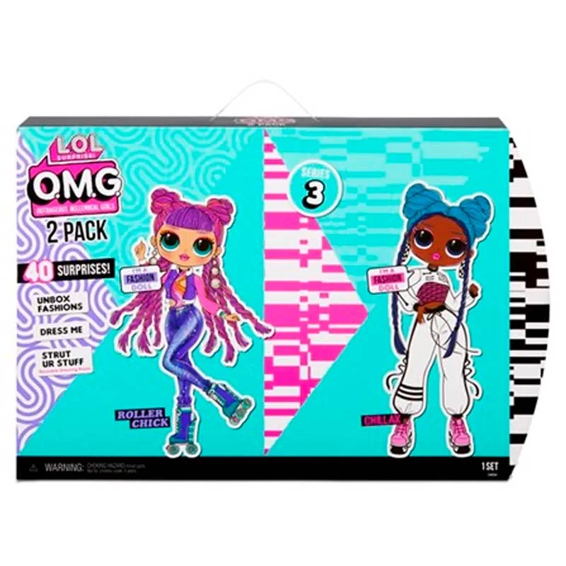 L.O.L. OMG 2-pak dukke, Roller Chick og Chillax