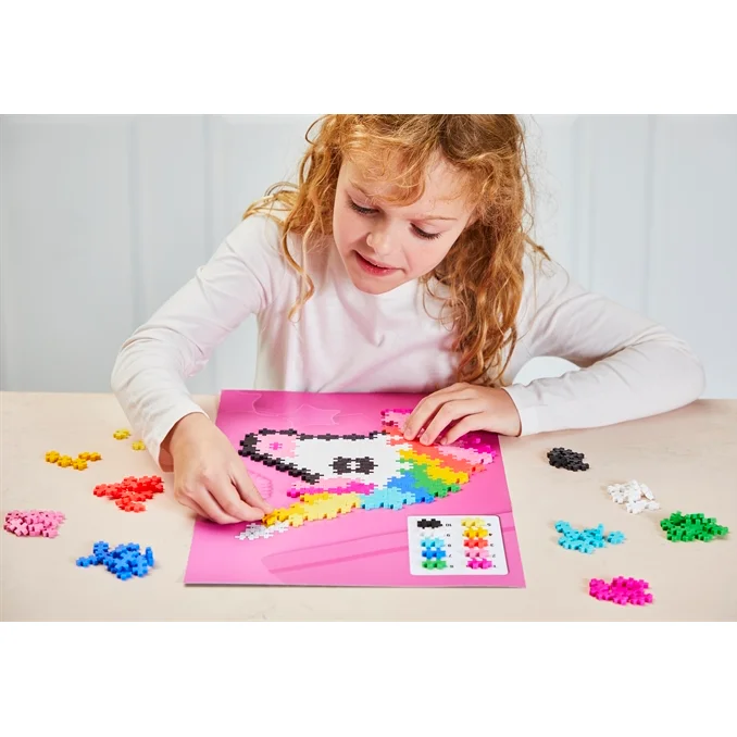 Plus Plus Puzzle by number enhjørning, 250 stk