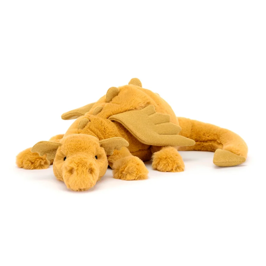Jellycat drage golden stor, 50 cm