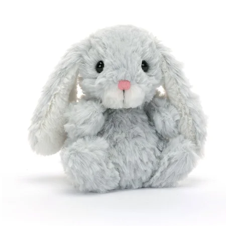 Jellycat yummy kanin silver, 15 cm