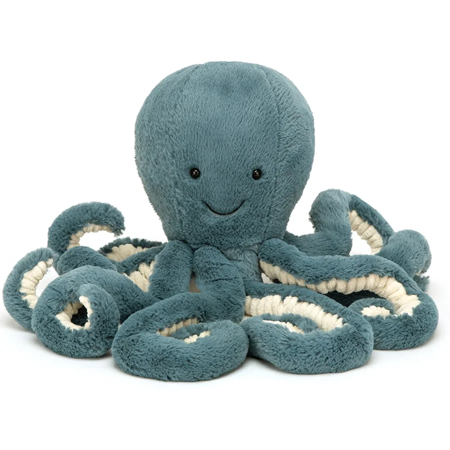 Jellycat bamse, Storm blæksprutte - 49 cm