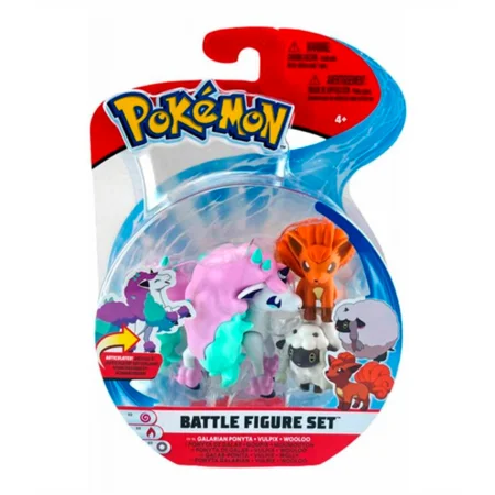 Pokemon Battle figures sæt, Galarian ponyta-Vulpix-Wooloo