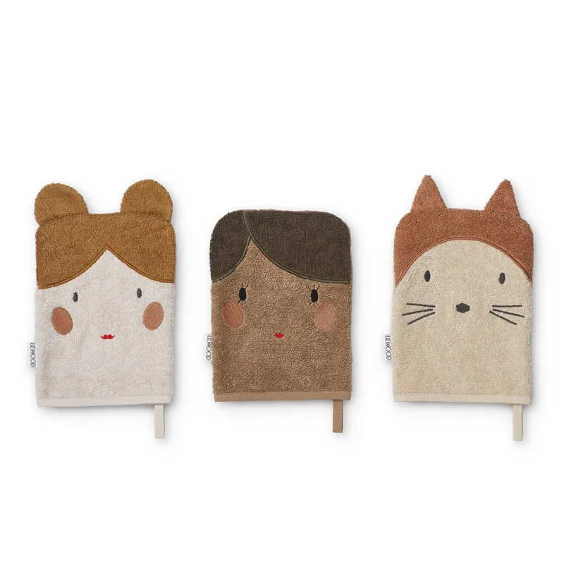 Liewood 3-pak vaskeklude, dukke