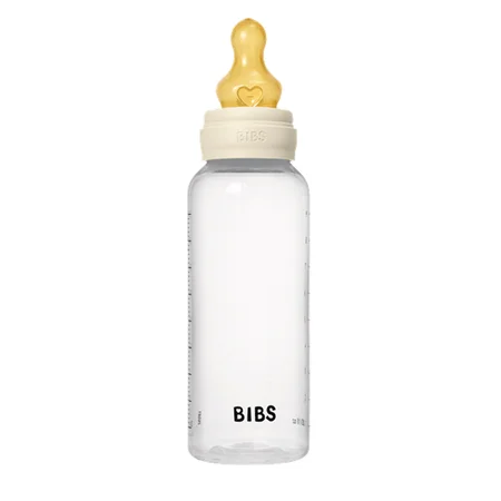 BIBS Babyflasche 270 ml, medium flow, Ivory