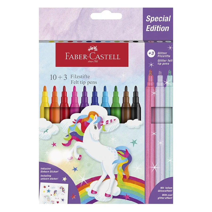 Faber-Castell Stifte 10 + 3 Pastell, Einhorn