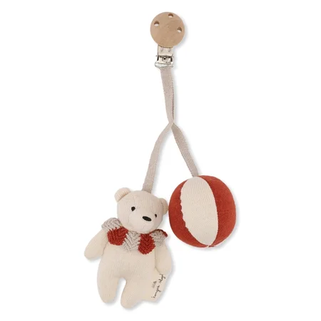 Konges Sløjd barnevognsophæng, bamse - toffee