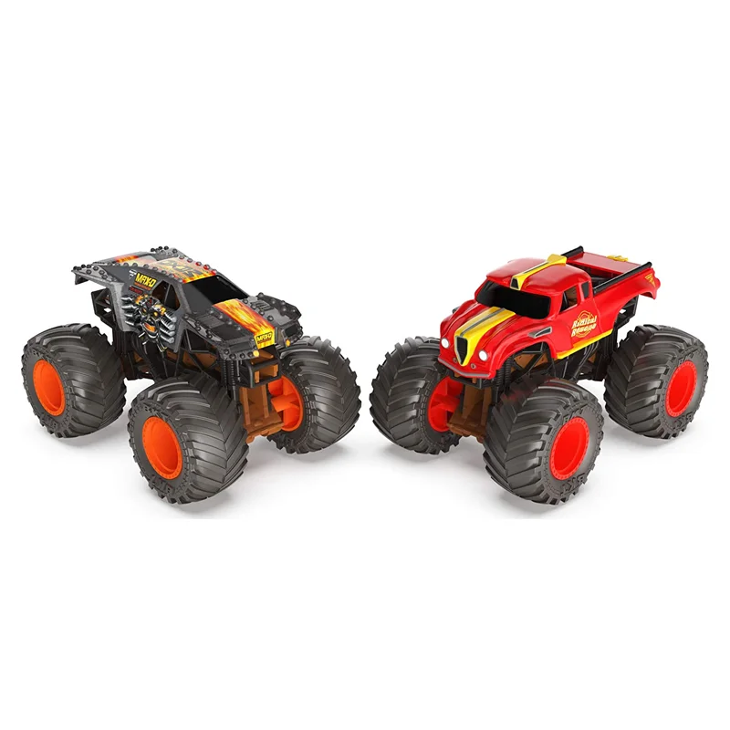 Monster Jam bil 1:64 2-pak, Max-D/Radical Rescue