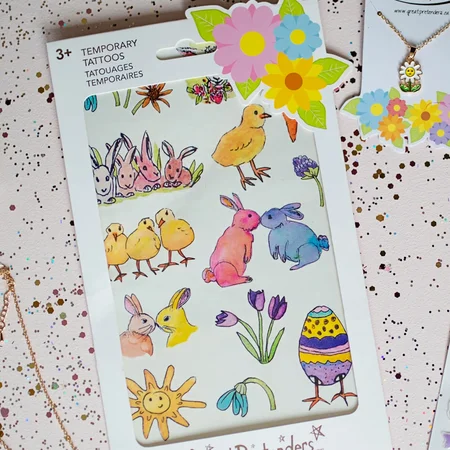 Great Pretenders Frühjahrsblumen-Tattoos