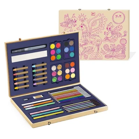 Djeco Kreativ farver, Kuffert med glimmerfarver