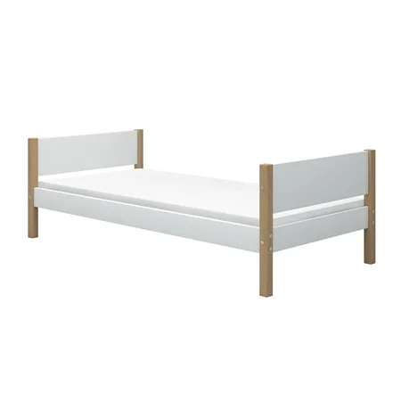 FLEXA Nor Enkeltseng , hvid/eg