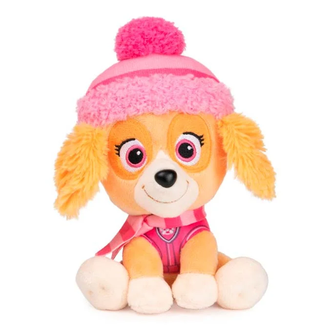Paw Patrol bamse, Skye med hue - 15 cm