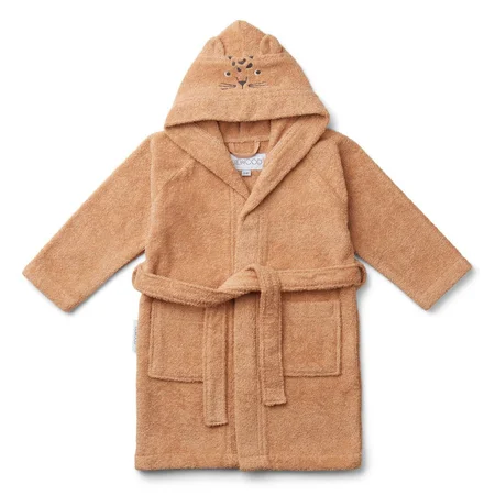 Liewood badekåbe til børn, Leopard apricot