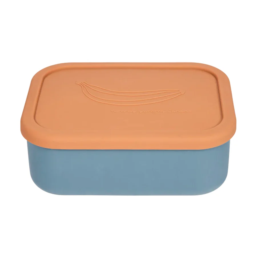 OYOY Yummy madkasse large, fudge/blue