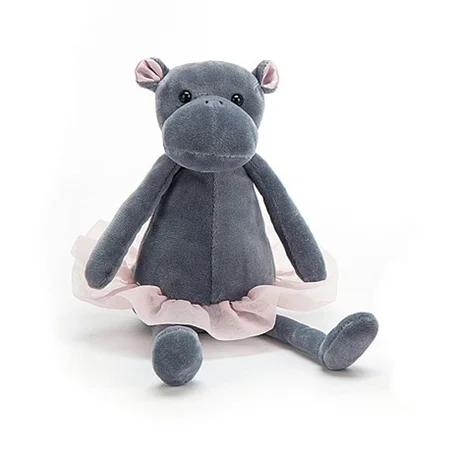 Jellycat bamse, Darcey flodhest lille - 23 cm