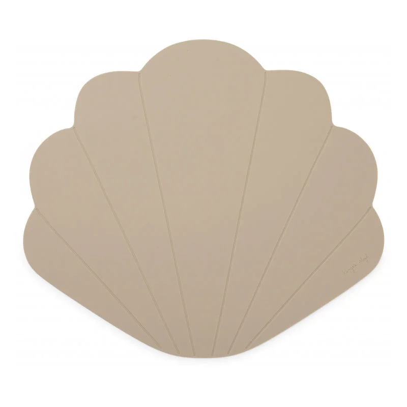 Konges Sløjd silikone dækkeserviet musling, Warm Grey