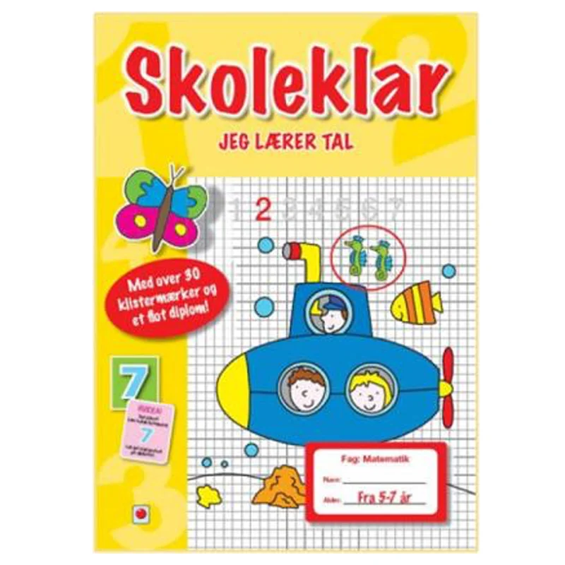 Skoleklar, jeg lærer tal