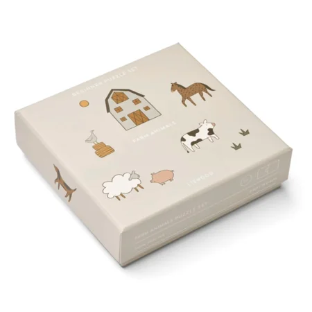 Liewood begynder puslespil, bondehård - 16 brikker