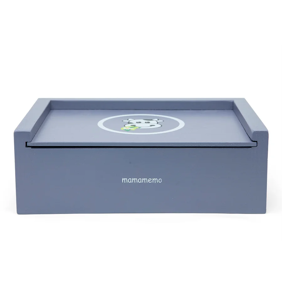 MaMaMeMo legemad i træ, madkasse - blomme