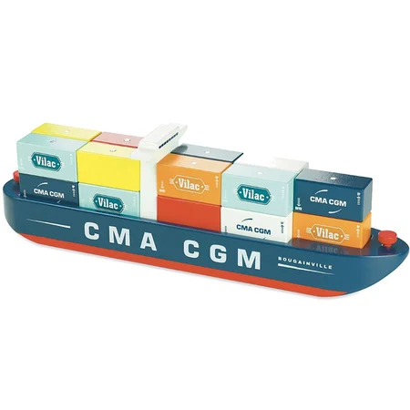 Vilac City containerskib med magnetiske klodser, stor