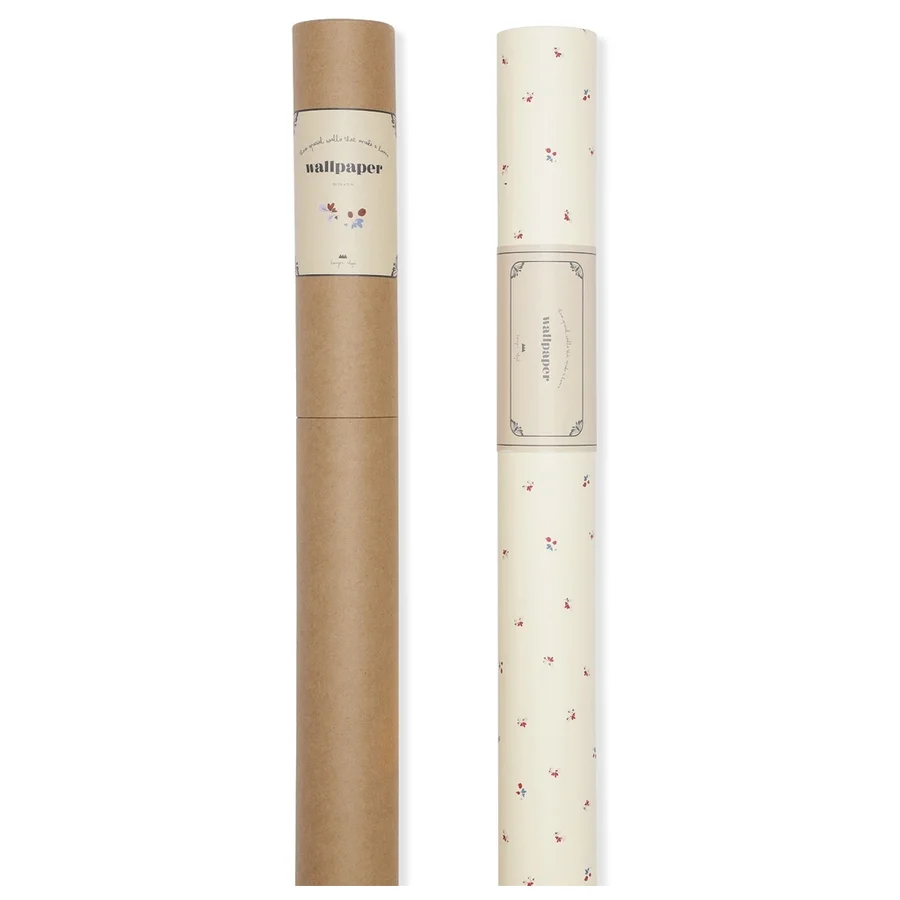 Konges Sløjd tapet, Bloom Red/Blue