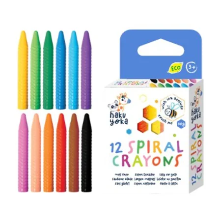 Haku Yuka Spiralmalstifte, 12 Stück