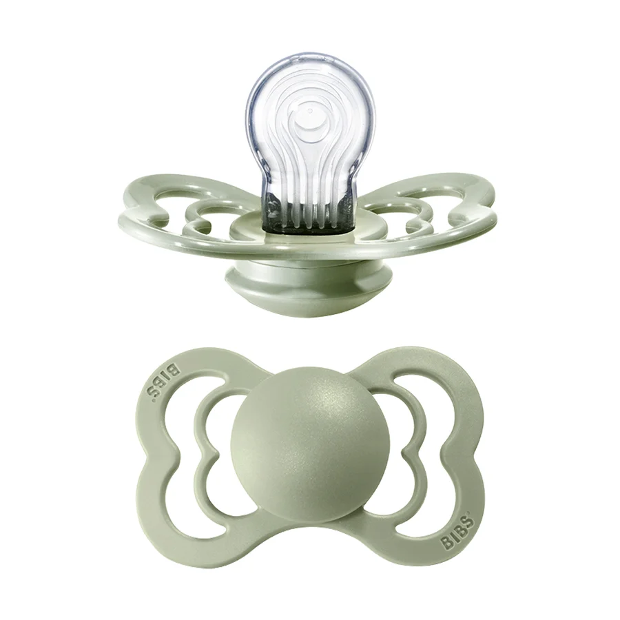Bibs supreme silicone sut, str 2 - sage