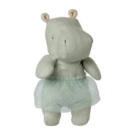 Maileg Safari Friends kleines Nilpferd mit Tüllrock, mint