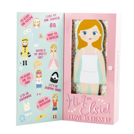 Magnetische Anziehpuppe - Elsie, Floss & Rock