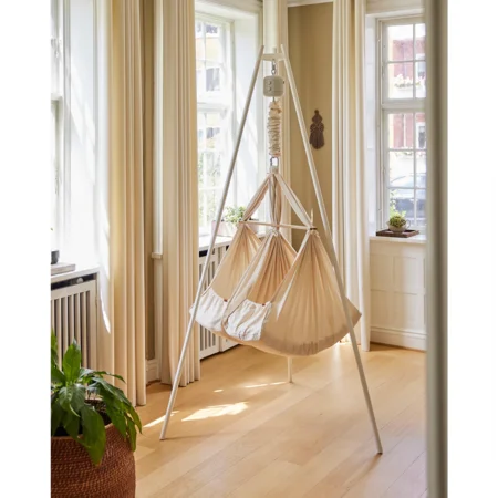 Membantu Zwillings-Federwiege - Premium, grau