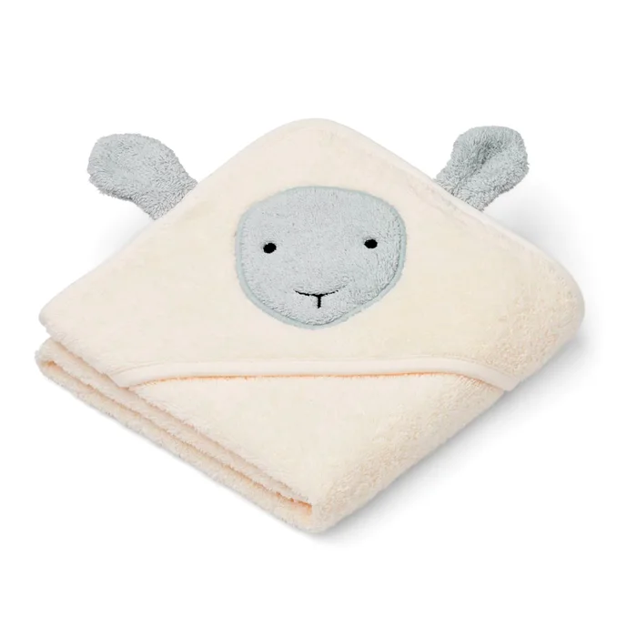 Liewood håndklæde m.hætte, får