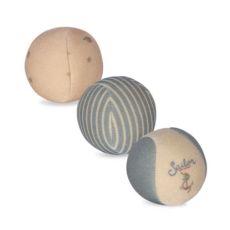 Konges Sløjd 3er-Pack Neopren-Strandbälle, lemon