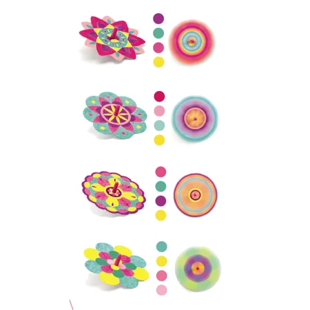 Djeco DIY æske, snurretoppe - blomster