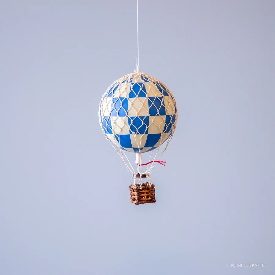 Authentic Models luftballon 8,5 cm - blå tern
