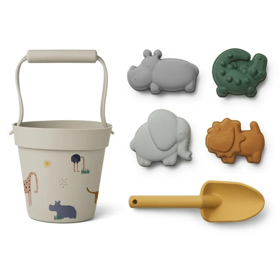 Liewood silicone strandsæt, safari