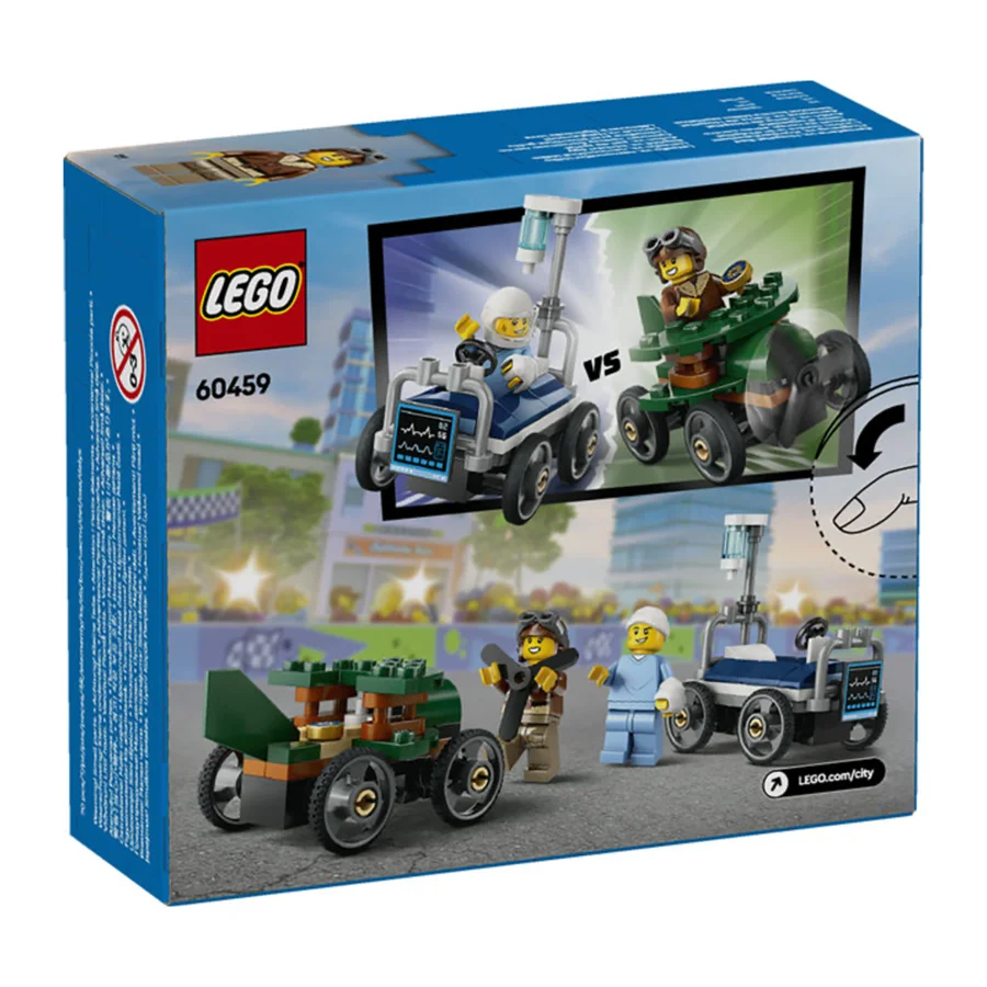 LEGO® City, Racerbilpakke - Fly mod hospitalsseng