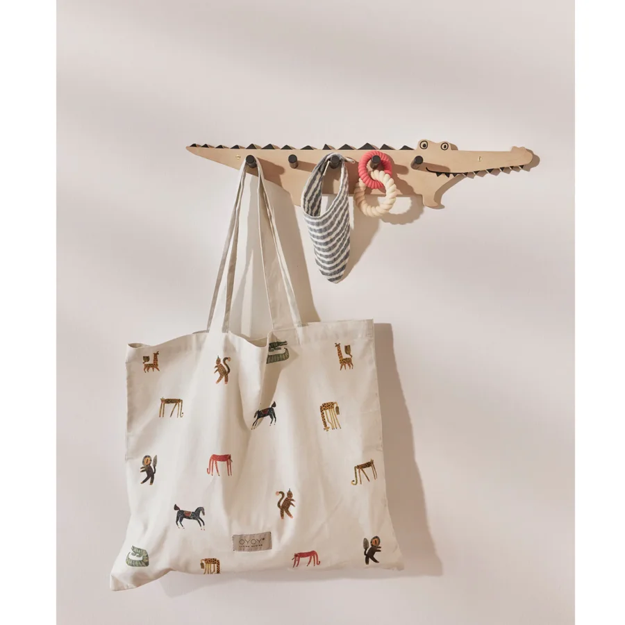 Krokodil-Garderobe, nature, OYOY 