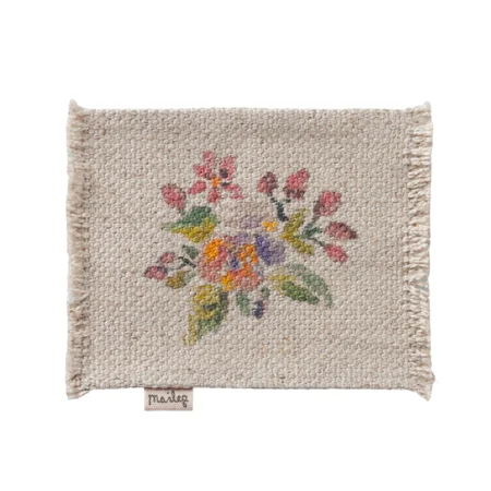 Maileg Puppenhaus Teppich m.Blumen, klein