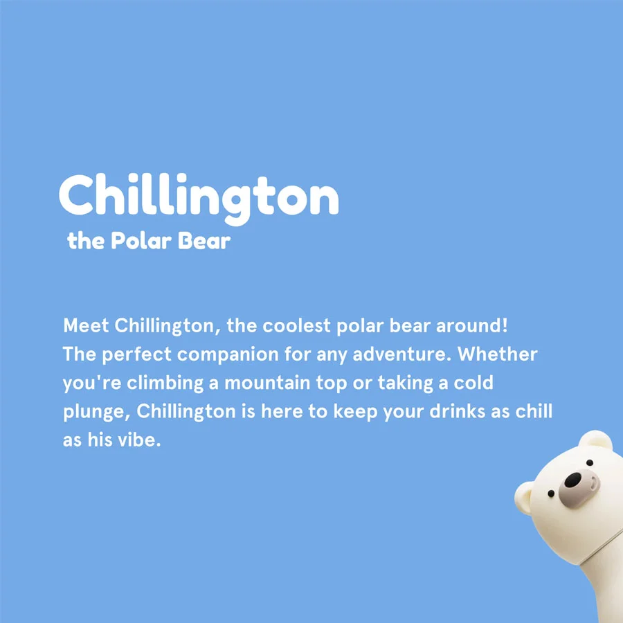 Bestie By asobu, Trinkflasche Eisbär - 460 ML