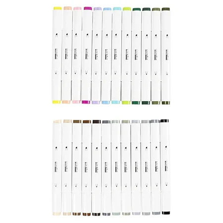 Illustrations-Marker, Pastellfarben - Standardfarben, Strich 1+8 mm