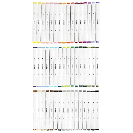 Illustration Marker, 48 stk Standardfarver, Streg 1+8 mm