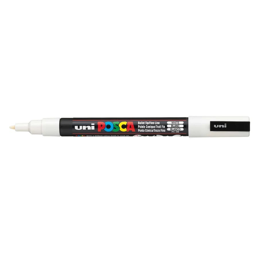 Posca marker PC-3M, hvid