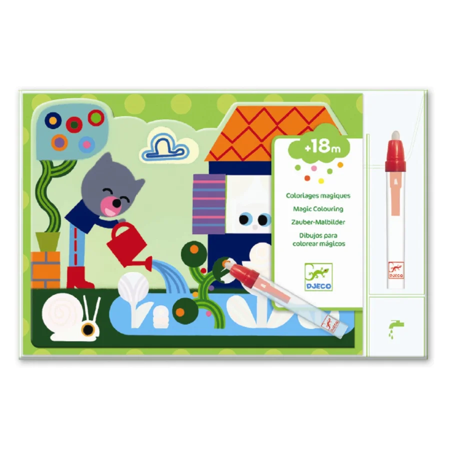 Djeco magisk farvelægning, Gemt i haven