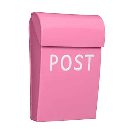 Bruka Design postkasse, mini - pink