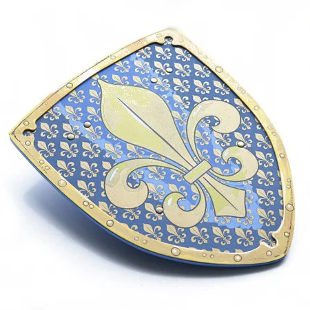 Liontouch ridder udklædning, Fleur-de-lis ridderskjold