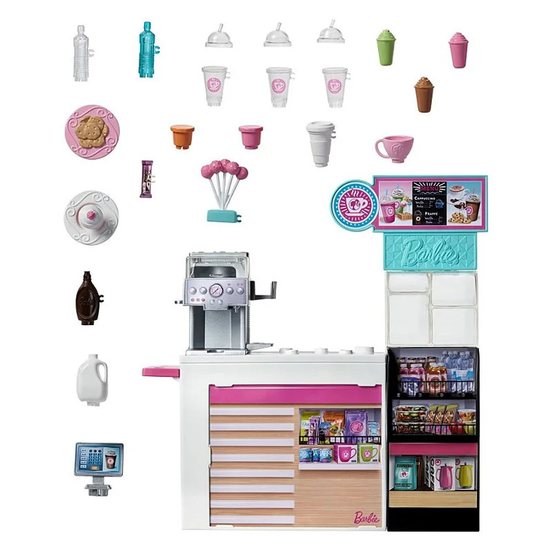 Barbie kaffebar inkl dukke