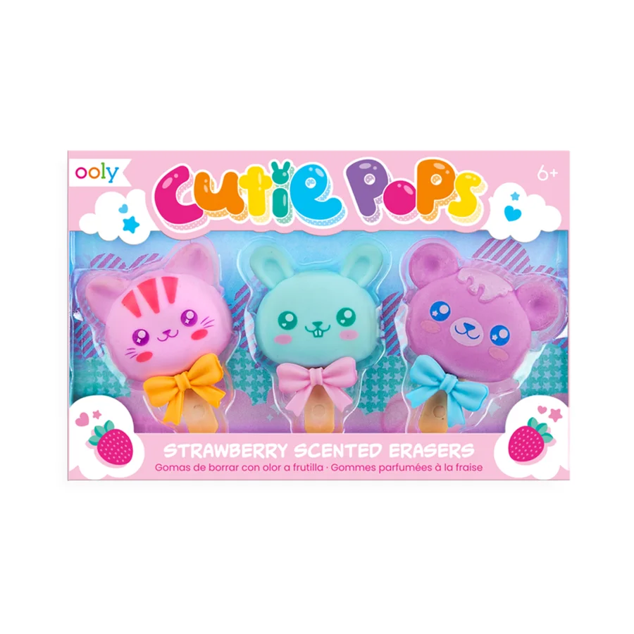 Ooly viskelædersæt med duft, Cutie Pops