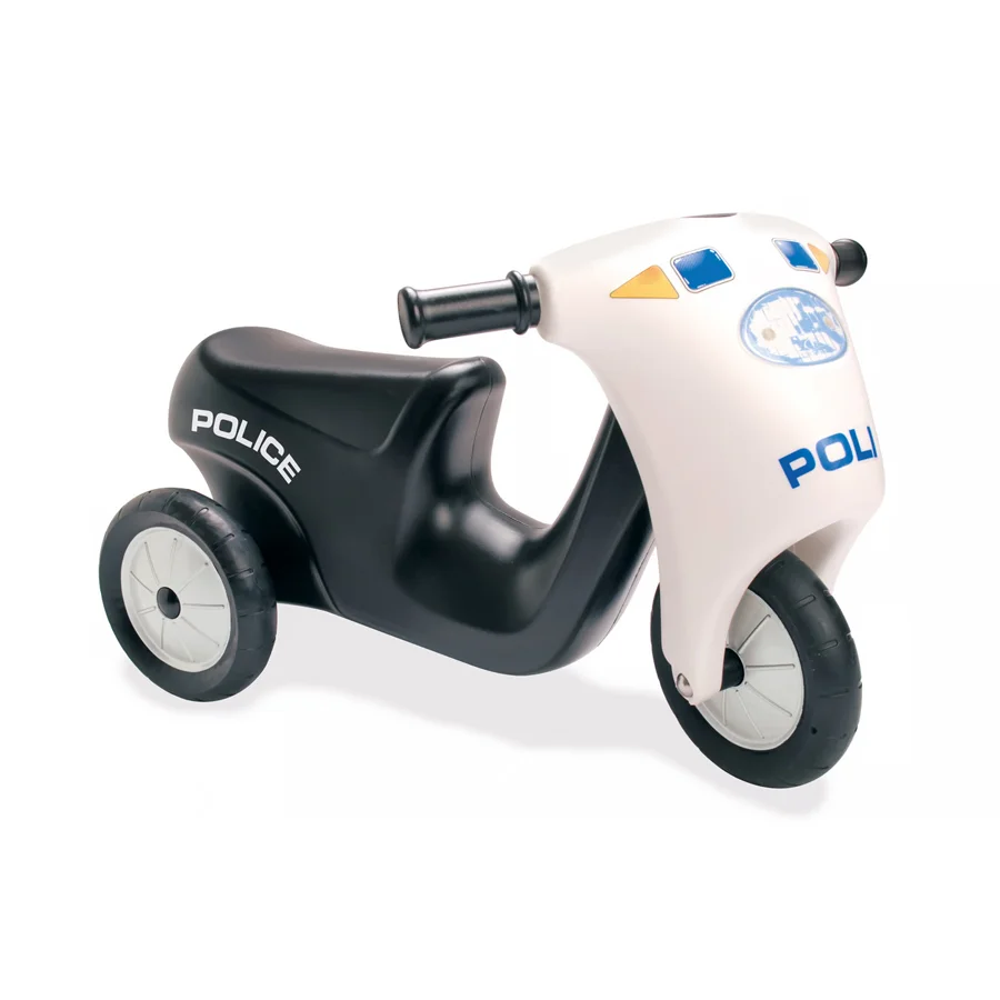 Dantoy Politi Scooter med Gummihjul