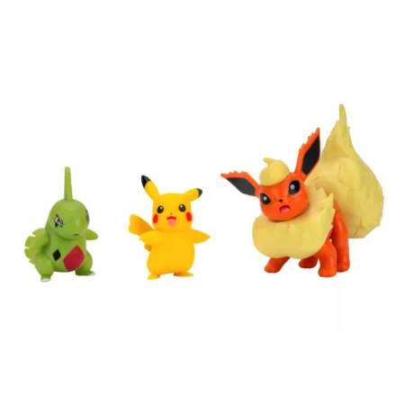 Pokemon Battle figures sæt, Flareon-Larvitar-Pikachu
