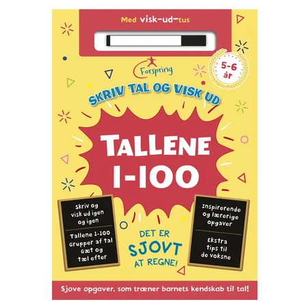 Skriv tal og visk ud! Tallene 1 - 100